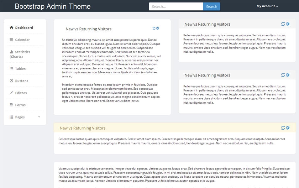 Bootstrap Admin Theme 3