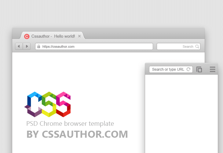 Chrome browsr psd and mobile browser Chrome browsr psd and mobile browser