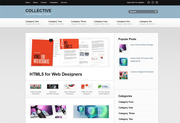 Collective Blogger Template