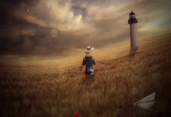 How-to-Create-a-Mystical-Father-and-Son-Scene-in-Photoshop How to Create a Mystical Father and Son Scene in Photoshop