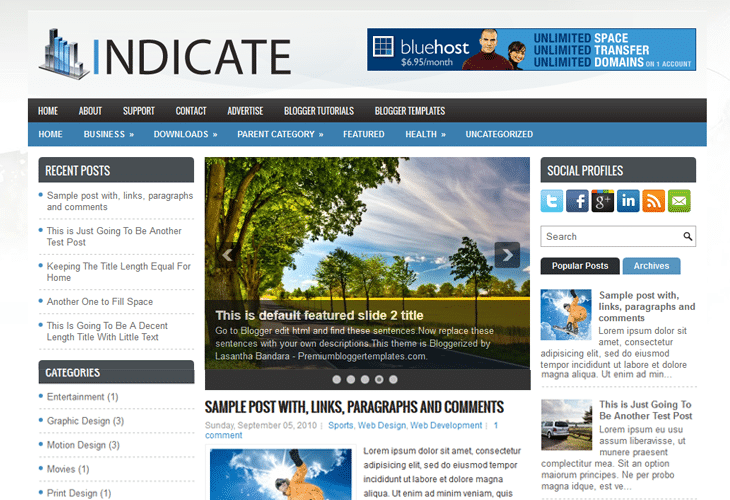 Indicate-Blogger-Template Indicate Blogger Template