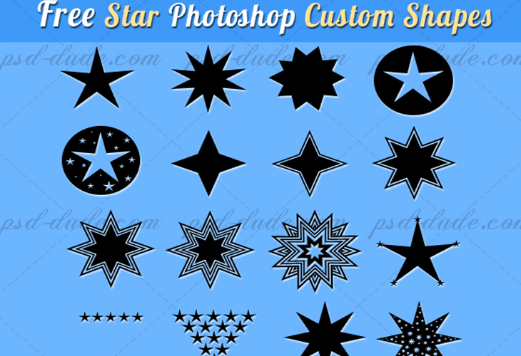 Star-Shapes-for-Photoshop Star Shapes for Photoshop
