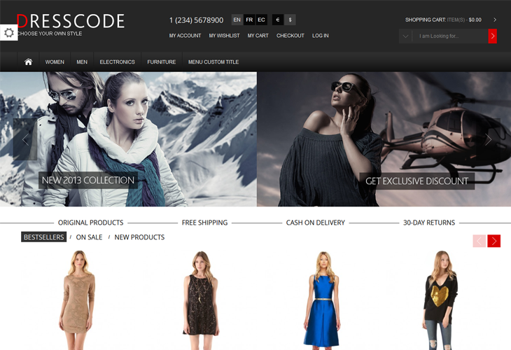 Dresscode - Responsive Magento Theme - cssauthor.com Dresscode - Responsive Magento Theme - cssauthor.com