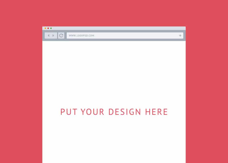Flat Browser For Mockups