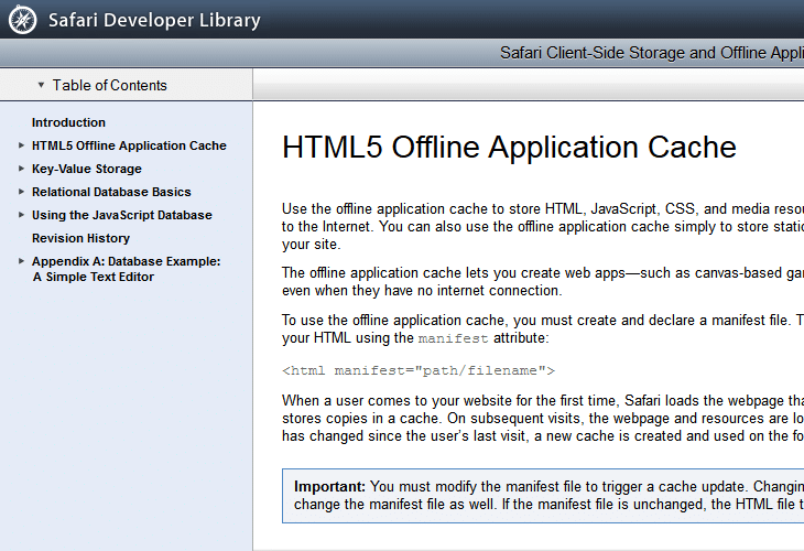 HTML5-Offline-Application-Cache HTML5 Offline Application Cache