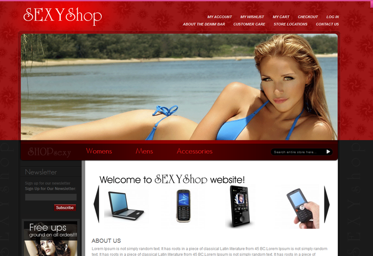 Sexy Shop Responsive Magento Theme - cssauthor.com Sexy Shop Responsive Magento Theme - cssauthor.com
