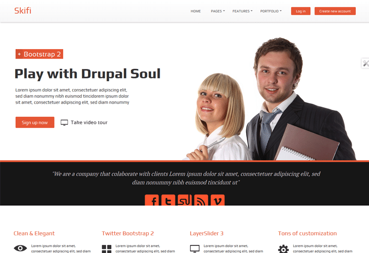 Skifi-Bootstrap-Drupal-theme Skifi - Bootstrap Drupal theme