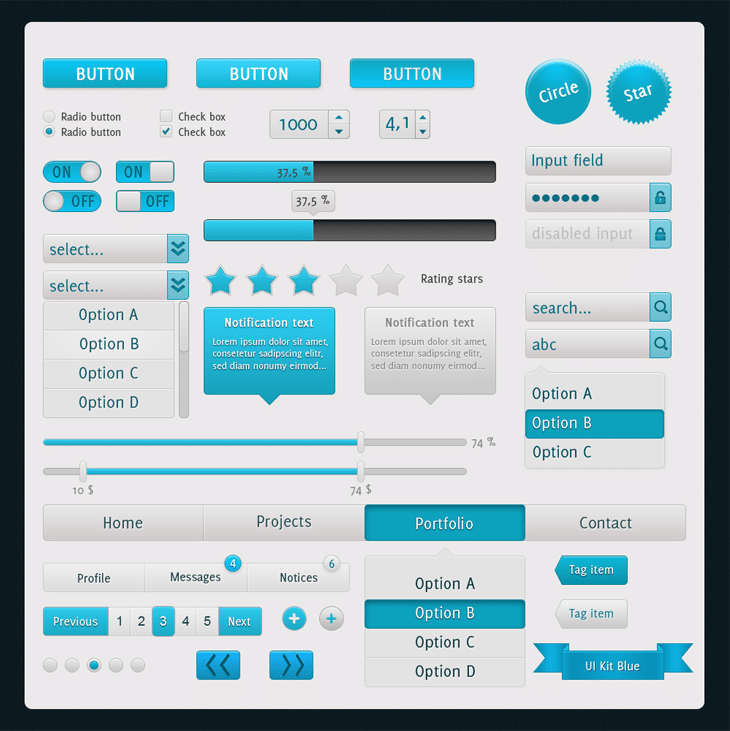 Designing GUI kits in Photoshop for beginners - YouTube