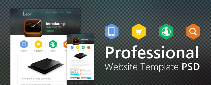 professional website template design psd css author profesional website templates