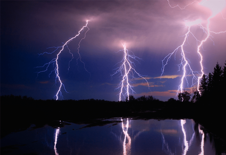 Reflections of Lightning - Windows 8 Wallpaper
