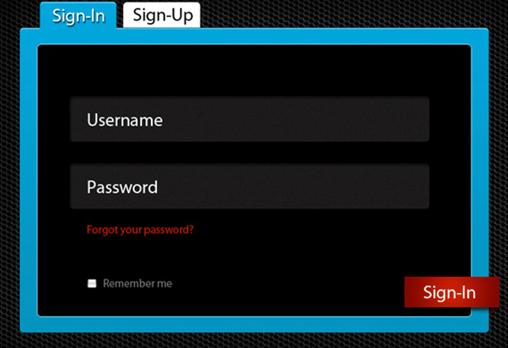 Template-For-A-Log-In-Form Template-For-A-Log-In-Form