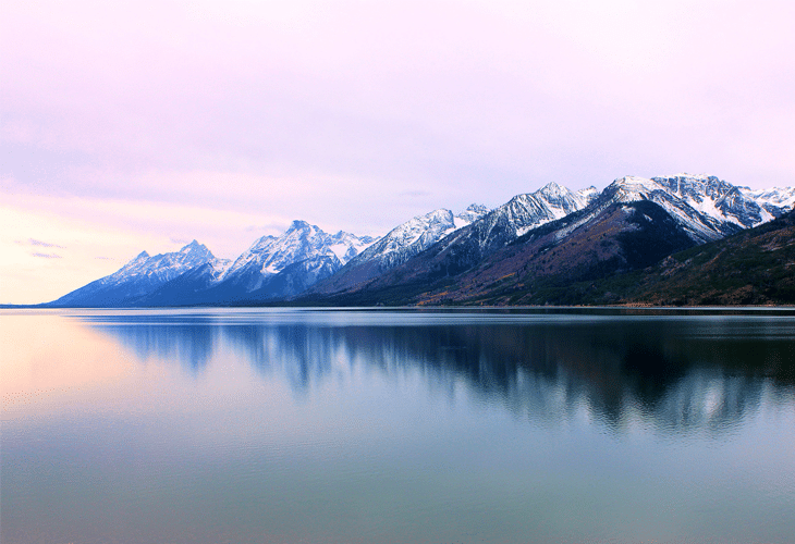 Teton Range over Jenny Lake - Windows 8 Wallpaper