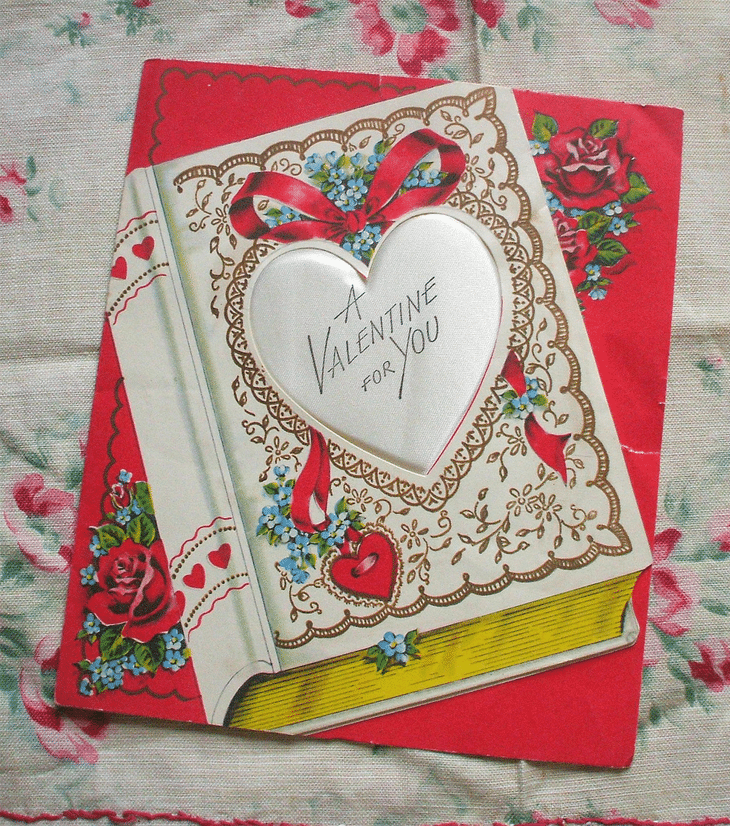 Valentine card c1950s