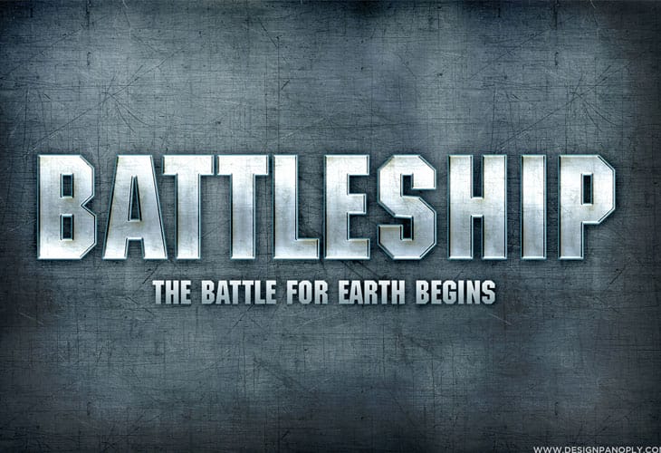 Battleship-Text-Effect Battleship-Text-Effect