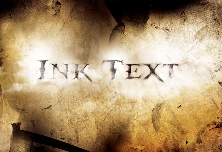 Dissolved-Ancient-Ink-Text-Effect-in-Photoshop Dissolved-Ancient-Ink-Text-Effect-in-Photoshop