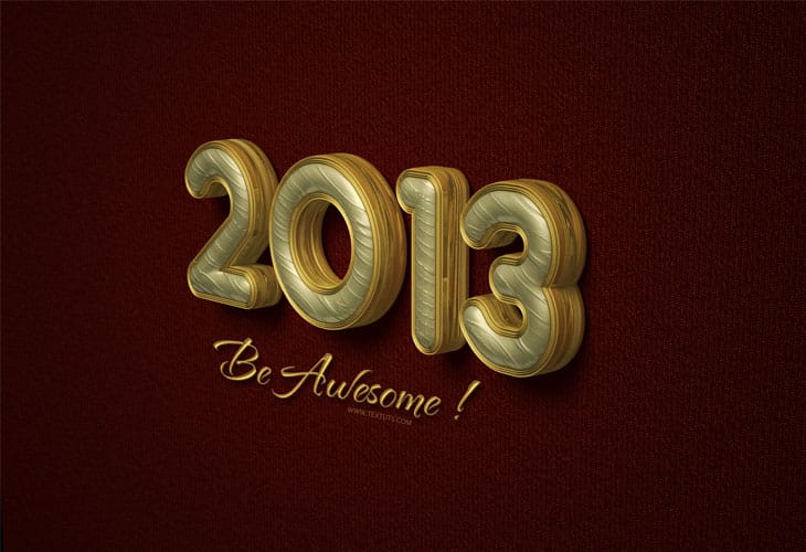 Elegant-Text-Effect-for-2013 Elegant-Text-Effect-for-2013