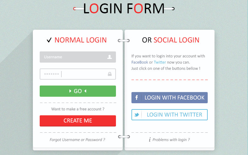 Free Login Form