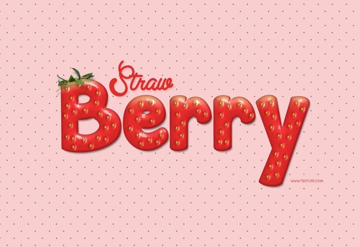 Making-a-Strawberry-Style-of-Text-Effect Making-a-Strawberry-Style-of-Text-Effect
