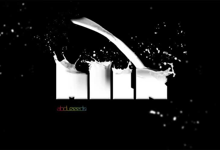 Milk-Typography-Effect-In-Photoshop Milk-Typography-Effect-In-Photoshop