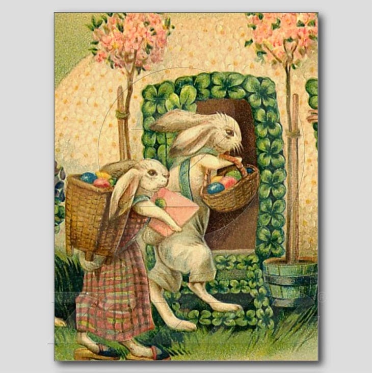 Vintage Easter Bunny Postcard