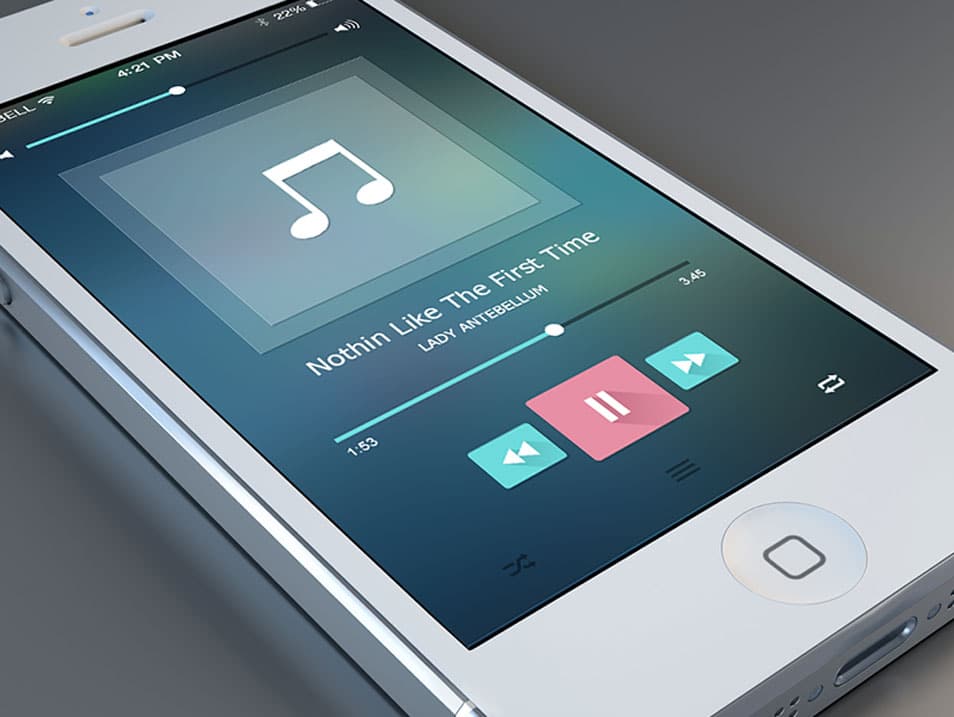 Music Player Free PSD