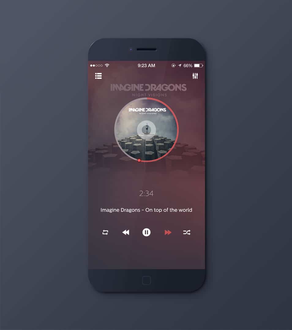 Music Player PSD