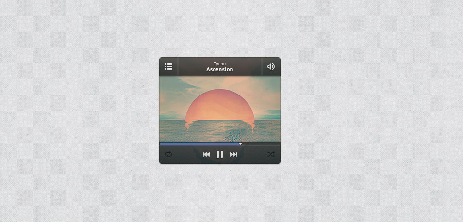 Player Widget PSD