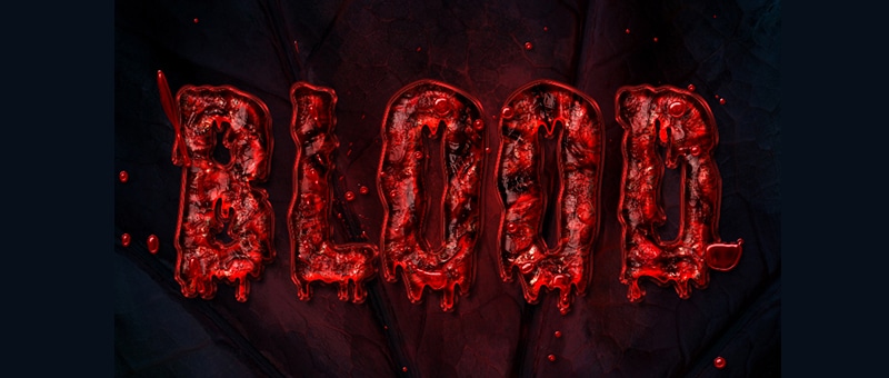 Quick Bloody Text Effect