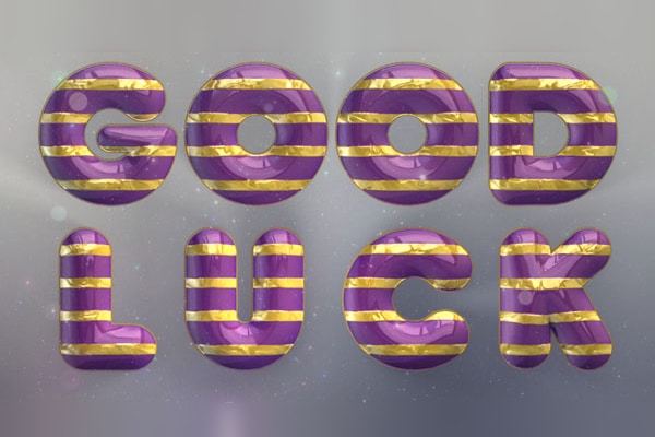 Shiny 3D Text Effect