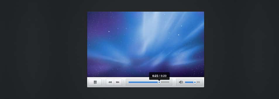 Snappy Light Video Player Skin