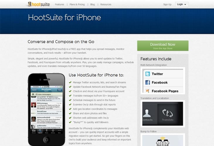 HootSuite for iPhone