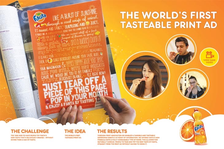 World’s First Tastable Print Ad World’s First Tastable Print Ad