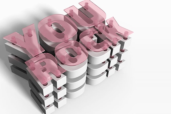 3D Layered Blocks Text Effect