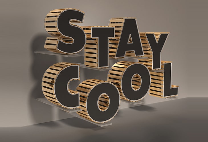 Black and Gold 3D Text Effect
