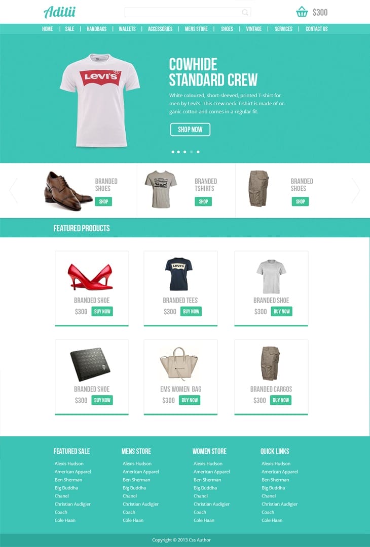 Web Template E-Commerce