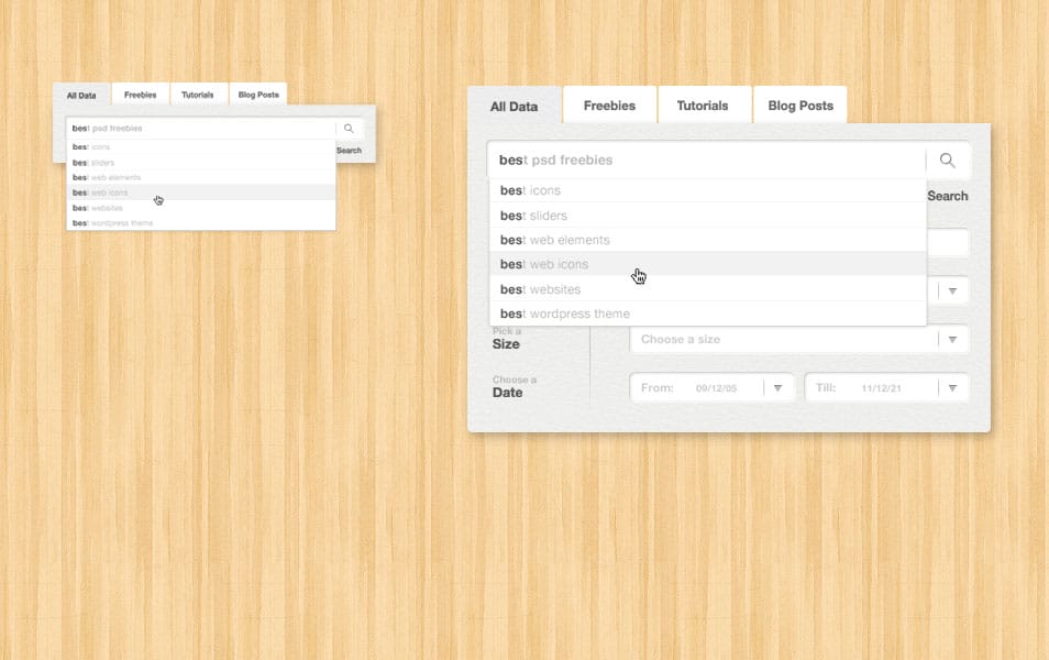 Advanced Search PSD Advanced Search PSD