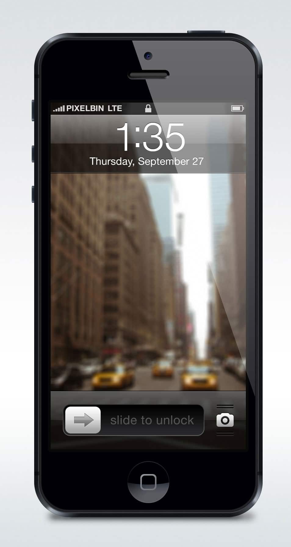 Apple iPhone 5 Vectorized Mockup