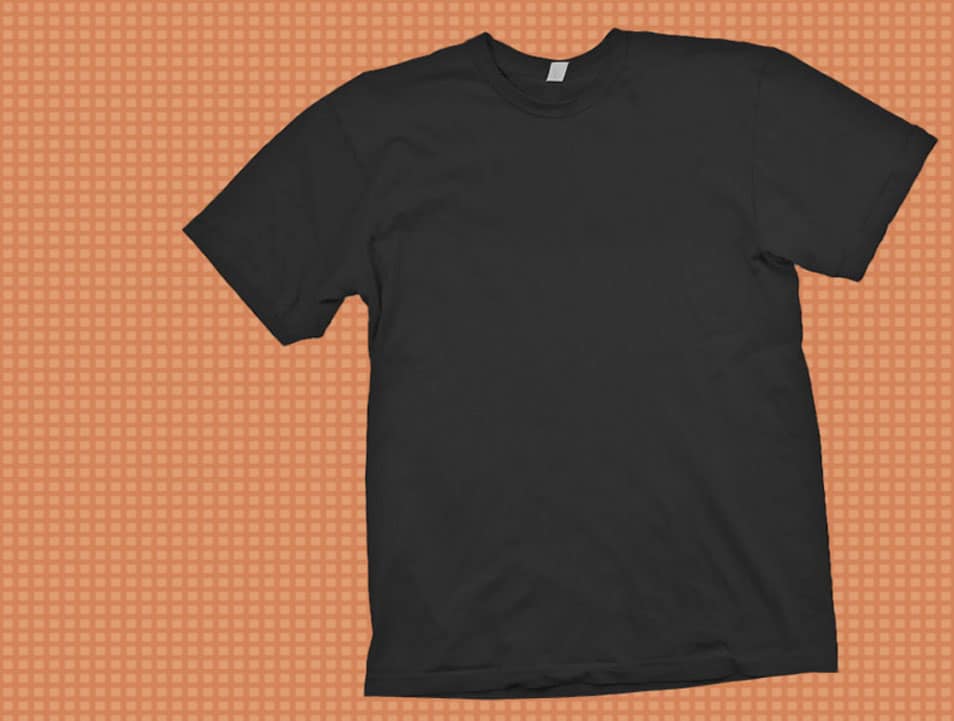 Black T-shirt Template