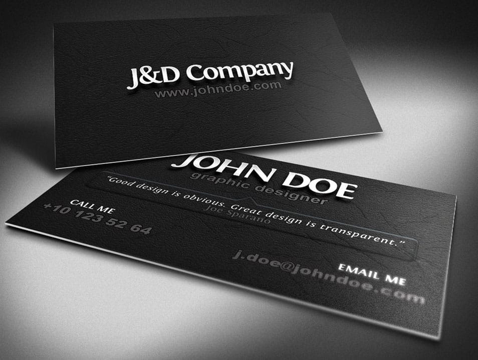 Business card mockup