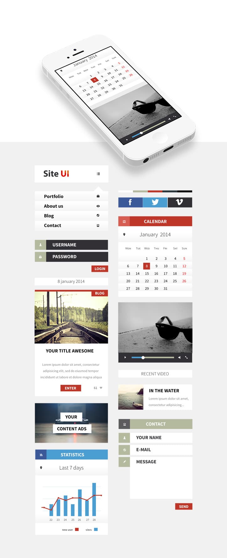Clean Mobile UI Kit