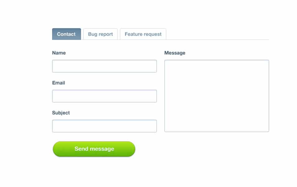 Contact Form PSD File Contact Form PSD File