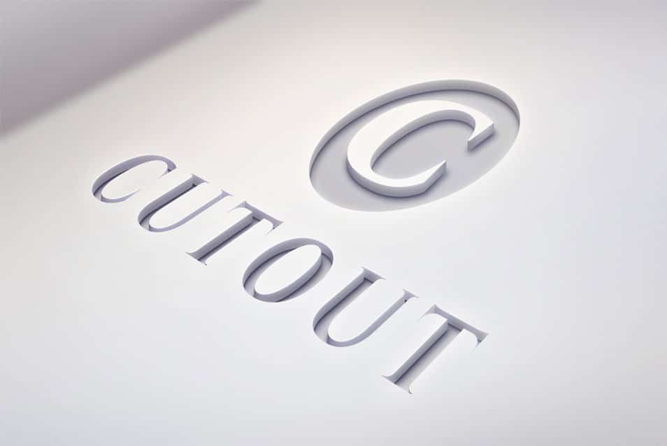 Cutout Logo MockUp Cutout Logo MockUp