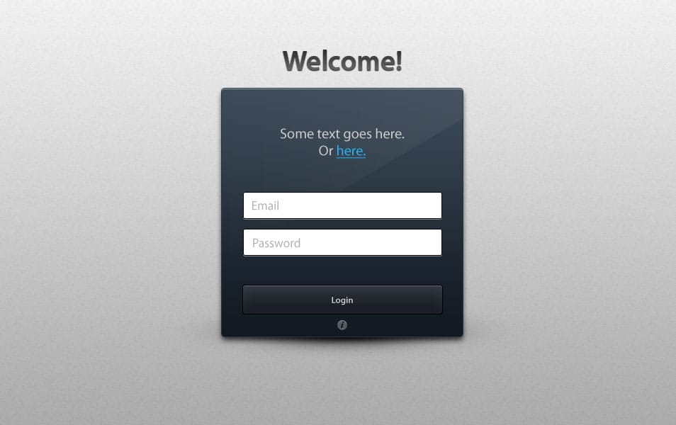 Dark Login Form Dark Login Form