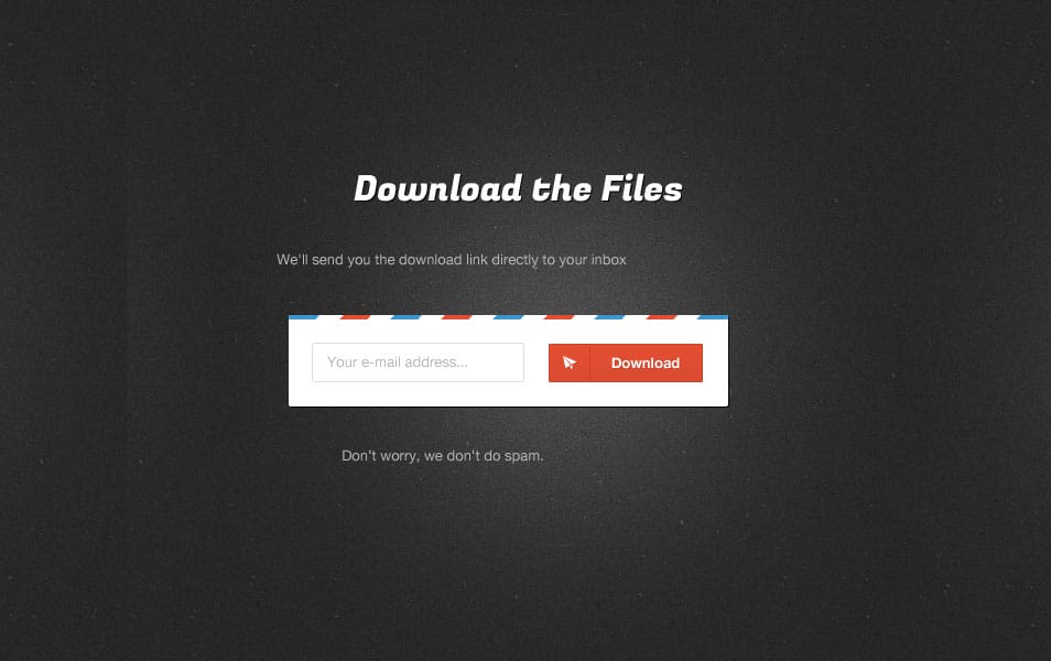 E-mail Download Form PSD E-mail Download Form PSD