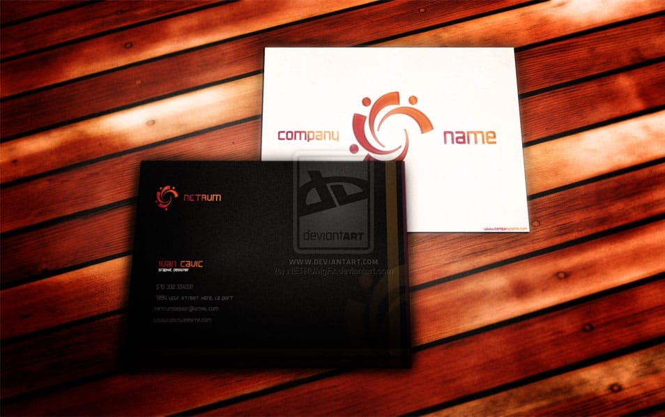 Free Business Card Mockup