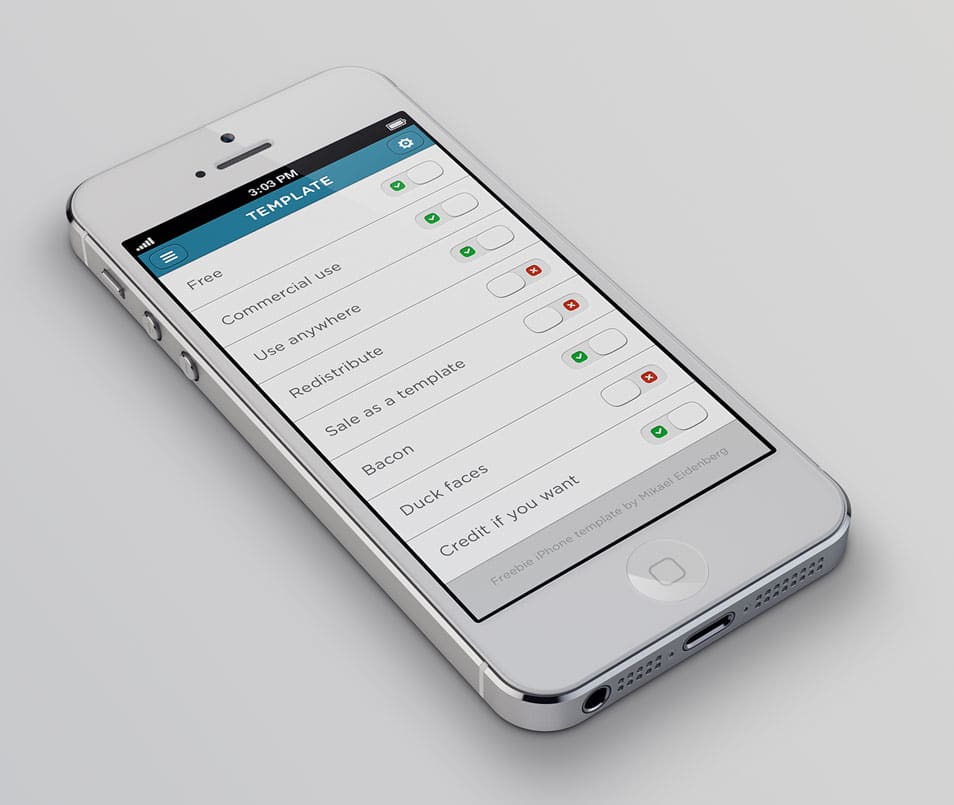 Free Iphone 5 Template PSD Free Iphone 5 Template PSD