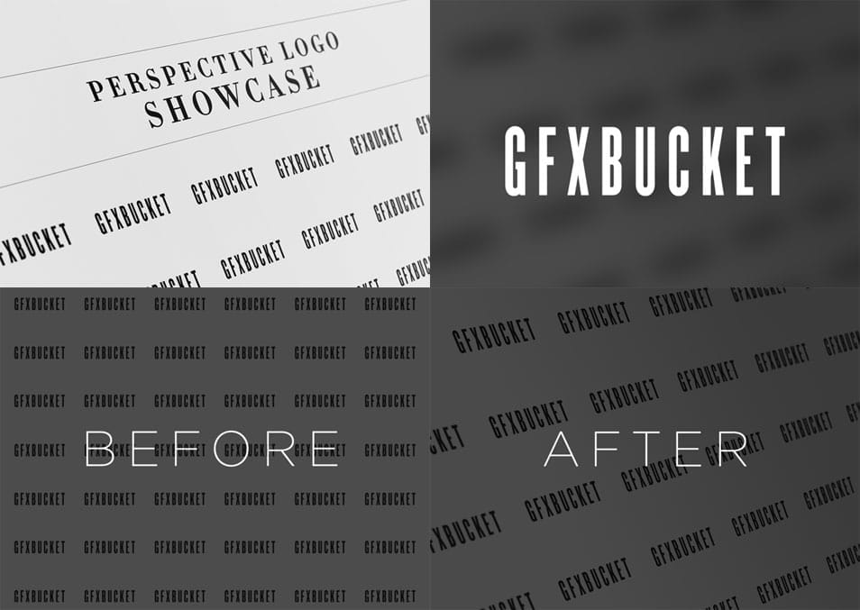 Free Perspective Logo Showcase Mock-up