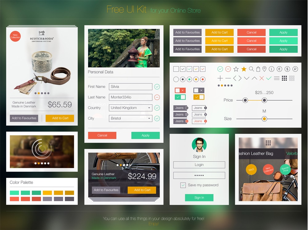 Free UI Kit PSD