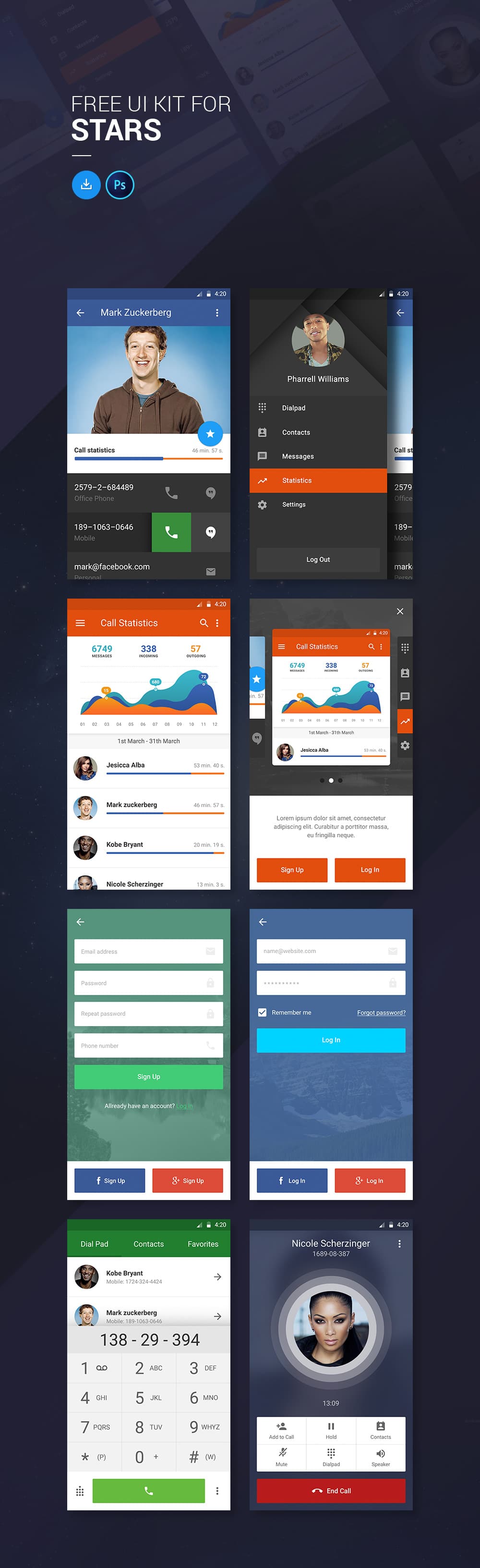 Free Ui Kit For Stars