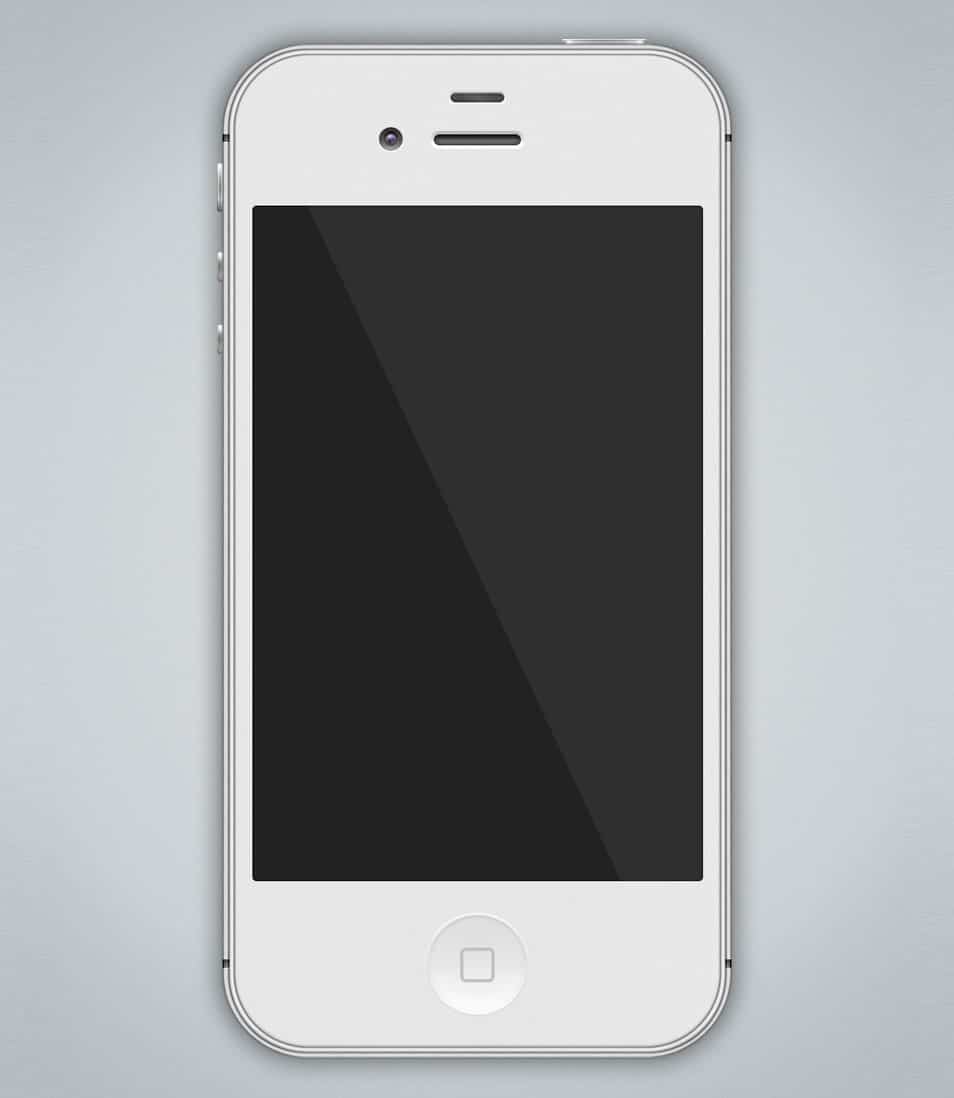 Free White iPhone 4S PSD Mockup 326ppi Free White iPhone 4S PSD Mockup 326ppi
